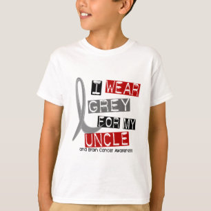 HIRNTUMOR I Abnutzungs-Grau für meinen Onkel 37 T-Shirt