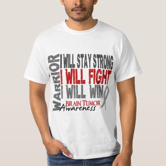 Hirntumor-Krieger T-Shirt (Vorderseite)