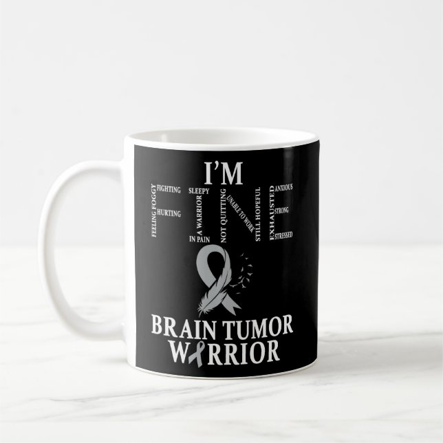 Hirntumorkrieger Kaffeetasse (Links)