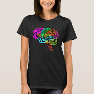 Hirntypografie RN Neuroscience ICU Nurse Neurolo T-Shirt