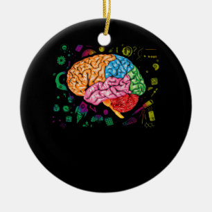 Hirnwissenschaft und Kunst Neurowissenschaft Neuro Keramik Ornament