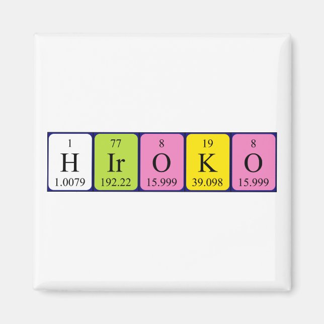 Hiroko Periodenmagnet Magnet (Vorne)