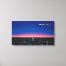 Hiroshi Nagai Art Style Paris City Pop, böser Turm