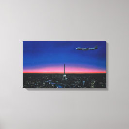 Hiroshi Nagai Art Style Paris City Pop, böser Turm Leinwanddruck