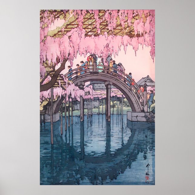 Hiroshi Yoshida – Kameido-Brücke (1927) Poster (Vorne)