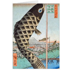 HIroshige Drachen Suido Brücke