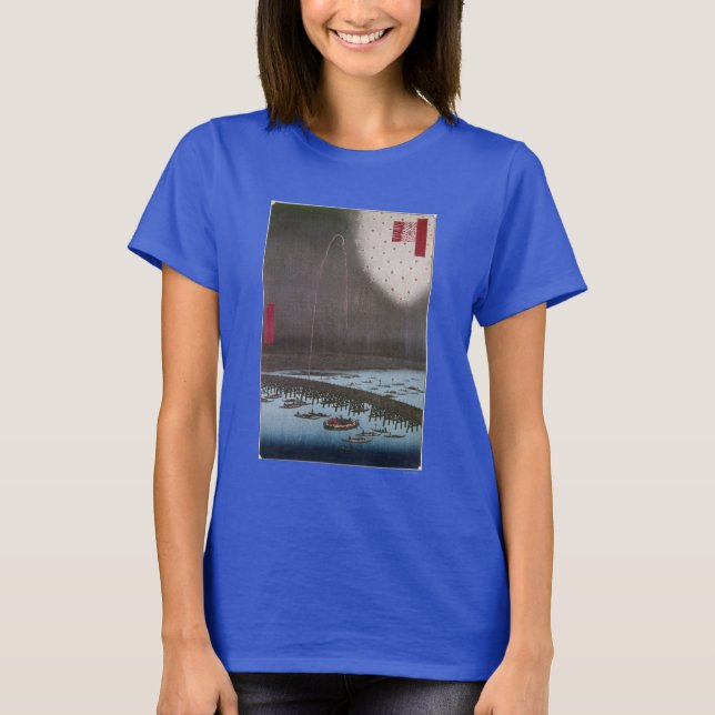 Hiroshige: Edo View, 1858 T-Shirt (Vorderseite)