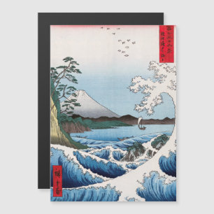 Hiroshige - Meer vor Satta, Suruga Magnetkarte
