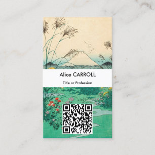 Hiroshige - Otsuki Schlicht in der Provinz Kai - Q Visitenkarte