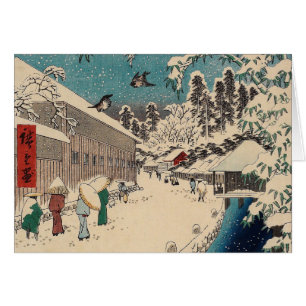 Hiroshige Winterlandschaft Japan Land