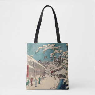 Hiroshige Winterlandschaft Japan Ukiyo-e Antiquitä