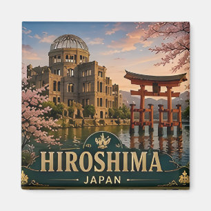 🧲 Hiroshima Japan Reise Andenken Für Besucher 🧲 Magnet
