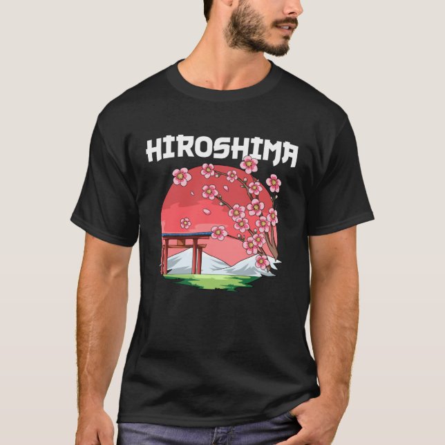 Hiroshima  Kyokujitsuki Sakura Japan T-Shirt (Vorderseite)