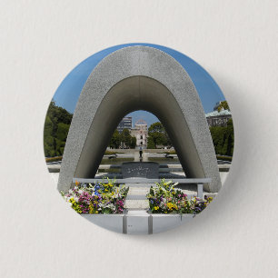 Hiroshima Memorial Cenotaph Button