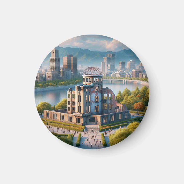 Hiroshima Peace Memorial Park Japan Travel Magnet (Vorne)