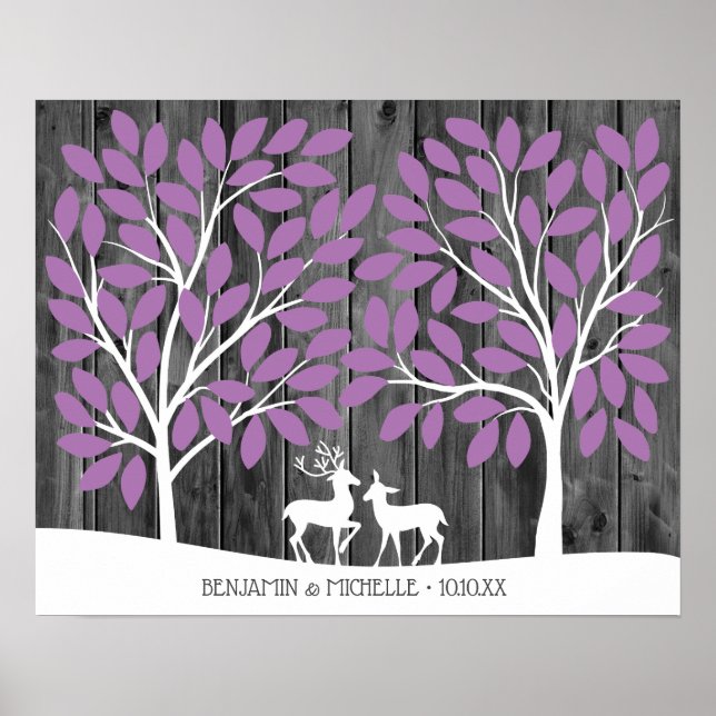 Hirsch - 100 Signature Guest Book Alternative Poster (Vorne)