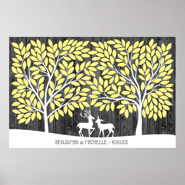 Hirsch - 250 Signature Guest Book Alternative Poster (Vorne)