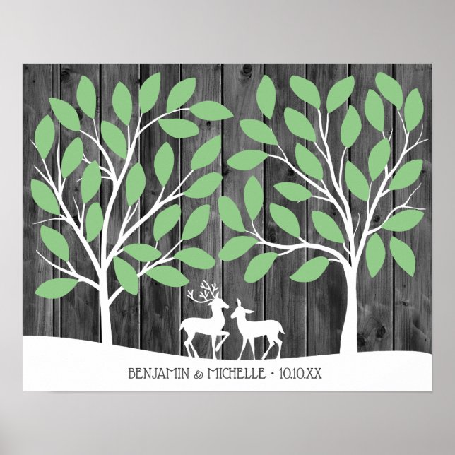 Hirsch - 50 Signature Guest Book Alternative Poster (Vorne)