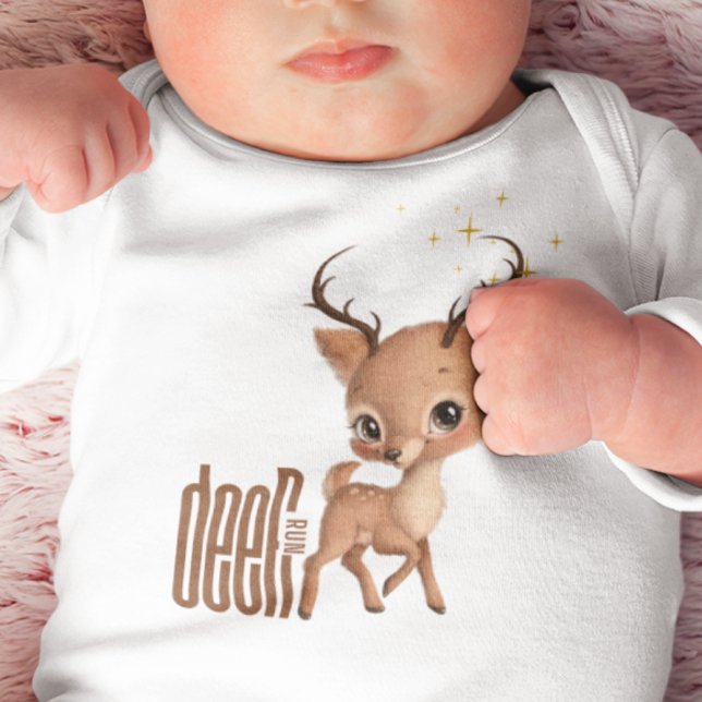 HIRSCH auf der Flucht Baby Strampler (Von Creator hochgeladen)