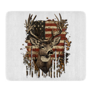 Hirsch, Bock-Saison USA-Flagge Schneidebrett