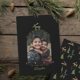 Hirsch & Bogen Foto Weihnachtskarte Einladung
