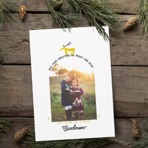 Hirsch & Bogen Foto Weihnachtskarte Einladung
