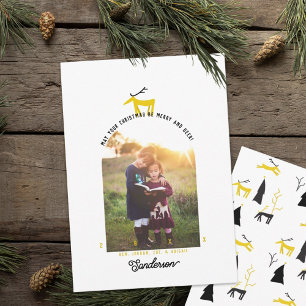 Hirsch & Bogen Foto Weihnachtskarte Einladung