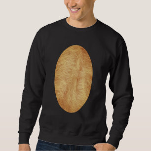 Hirsch Brust Kostüm Rentier Bauch Haut Muster Sweatshirt