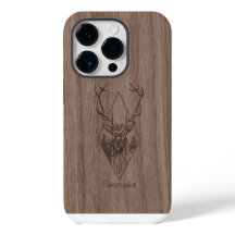 Hirsch - eingraviertes Holz - Holz
