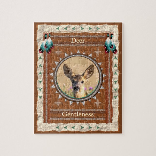 Hirsch - Gentlness - Jigsaw Puzzle mit Geschenkbox (Vertikal)