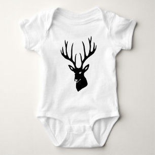 Hirsch Geweih Hirschgeweih Wild Elch Reh Stag Deer Baby Strampler