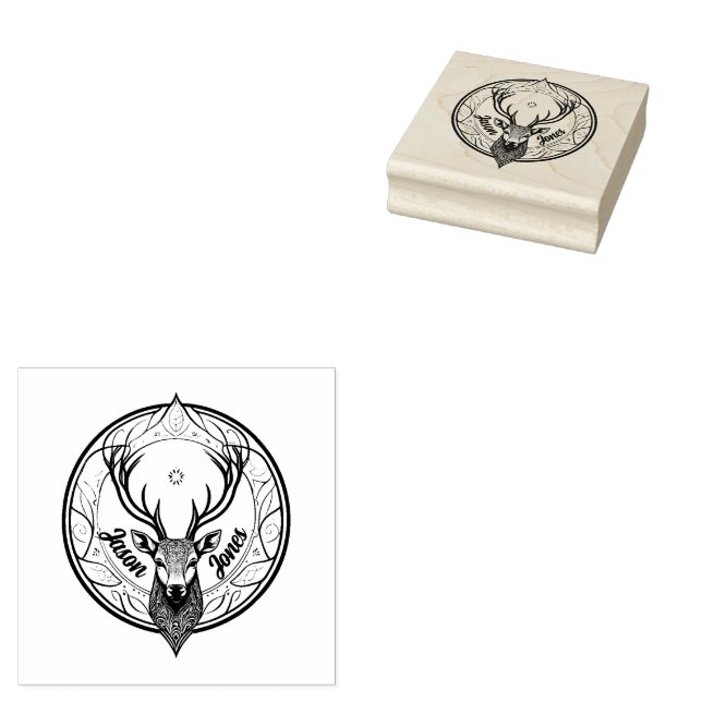 Hirsch Gummistempel (Stempel)