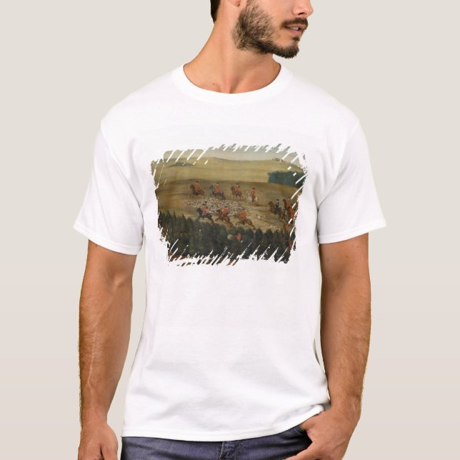 Hirsch-Hunting mit Frederick William I von Preußen T-Shirt (Vorderseite)