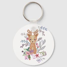 Hirsch im Busch Schlüsselanhänger