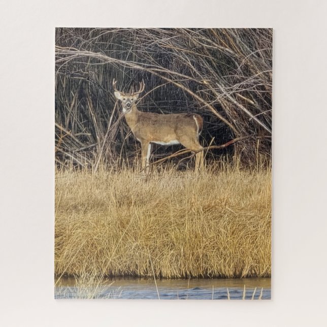 Hirsch im Dickicht Puzzle (Vertikal)