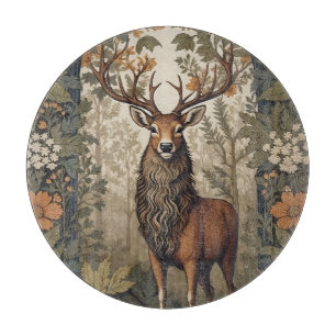 Hirsch im Wald Inspiriert von William Morris Schneidebrett