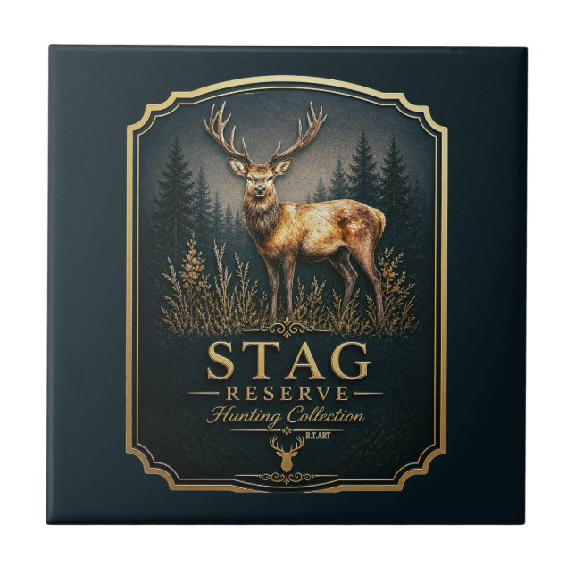 HIRSCH – JAGDKOLLEKTION  FLIESE (Vorderseite)