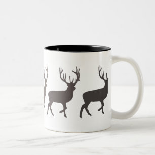 Hirsch-Kaffee-Tasse Zweifarbige Tasse
