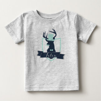 Hirsch Kleiner Mann, Custom, Baby Football Bodysui T-shirt
