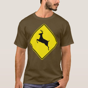 Hirsch-Kreuzing-Zeichen T-Shirt