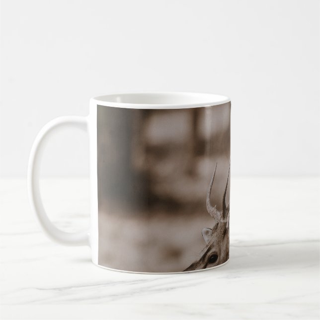 HIRSCH MIT GEWEIH KAFFEETASSE (Links)