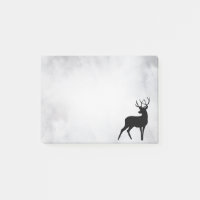 Hirsch mit Geweih schwarze Silhouette