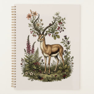 Hirsch mit Wildblume Planer