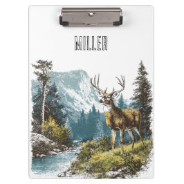 Hirsch Natur  Klemmbrett