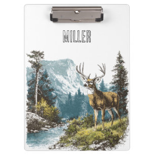 Hirsch Natur Klemmbrett