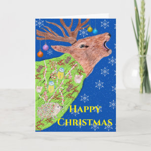 Hirsch Natur Weihnachten Karte