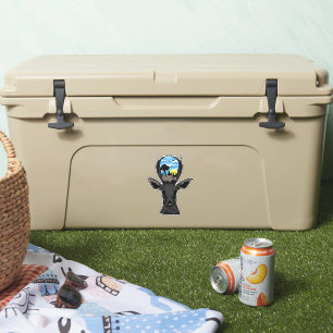 Hirsch Natur Wildnis Sonnenaufgang Aufkleber