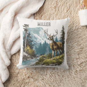 Hirsch-Natur-Wurfkissen Kissen