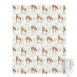 Hirsch Scrapbook Papier