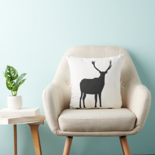 Hirsch Vintage-Dekor Kissen